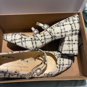 NIB Jessica Simpson sz 8 plaid Maryjane.